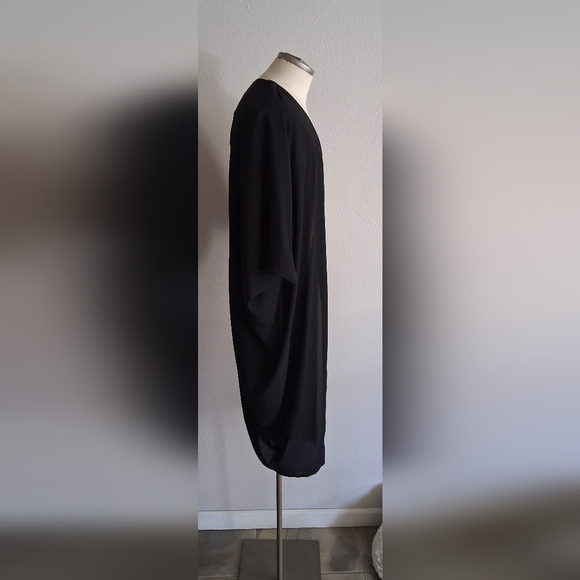 New Seven7 Black Open-Front Women's Tunic - Picture 2 of 4